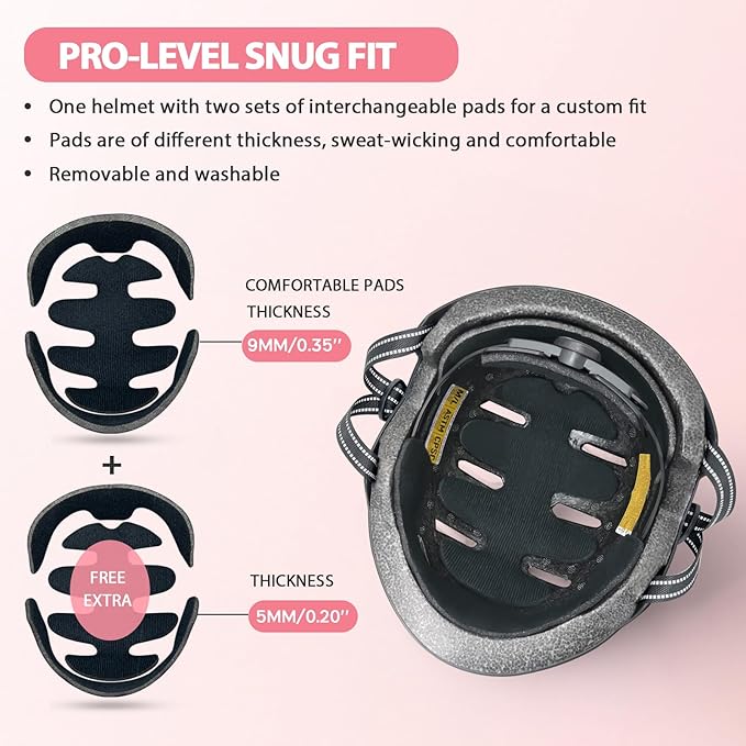 Kids Bike Helmet Ages 3-5-8-14, CPSC ASTM CPSIA Certified Toddler Helmet