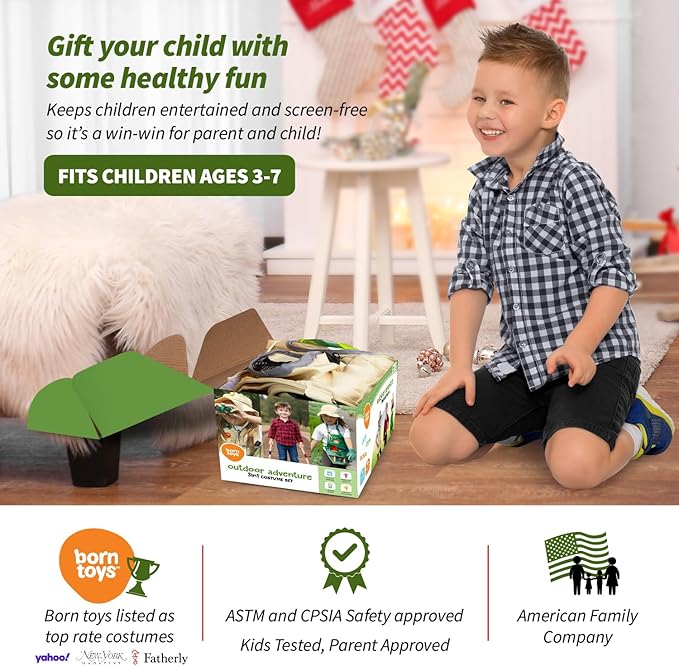 Born Toys Kids Pretend Play Costume Set for Boys & Girls