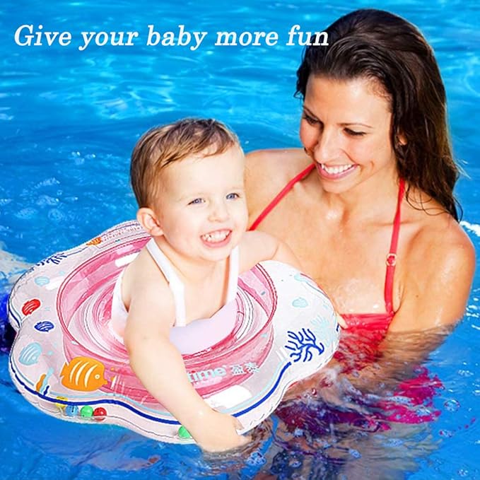 Baby Swimming Float Ring,Baby Inflatable Pool Floatie Baby Water Float Infant Swim Pool Rings for Toddler Kid Age 6-48 Months, Bathtub Toys Pool Accessories for Kids Toddlers.