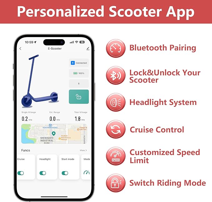 Electric Scooter for Adults, 8.5/10/14" Tires, 19/22Mph, 350W/500W Motor, 21-28 Miles Range, Folding E-Scooter with Dual Suspension,APP(V1/SPRO/MAX/PRO/X1/X1PRO)