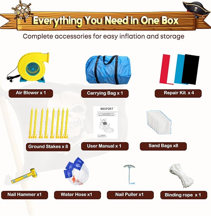 23ft(L) Commercial Water Slide for Adults Kids with 950W Blower, Heavy Duty PVC Large Water Slides Bounce House for Outdoor Summer Fun, Inflatable Backyard Water Park Great for Party, Wet Dry Use