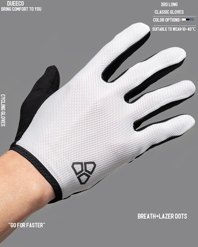 Cycling Gloves - Men & Women's Bike Gloves with 3MM XRD Palm Padding, Touch Screen Compatible for Mountain & Road Biking