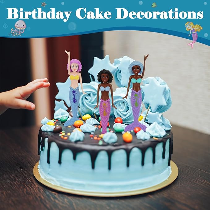 10 Pack Colorful Mermaid Diving Toys Underwater Sinking Pool Toys for Toddlers Kids Girls Ages 3-12, Summer and Spring Fun Bath & Swimming Pool Games, Non-Repeating Styles (Mixedcolor)