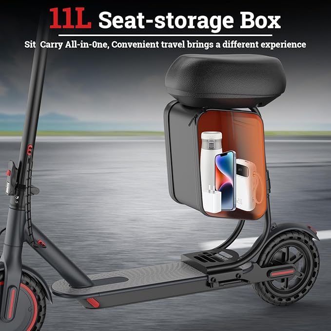 Electric Scooter for Adults - 350W/500W Motor, 8.5"/10" Solid Tire, Top Speed 19 MPH, Max 16-22 Miles Ranges, Load 265LBS, Aluminum Alloy Frame Foldable Commuting Escooter for Adults & Teens