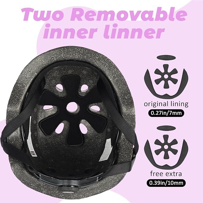 Toddler Kids Bike Helmet, Adjustable and Multi-Sport, 3 Sizes for Ages 1-2-3-5-8-14 Years Child Infant Boys Girls