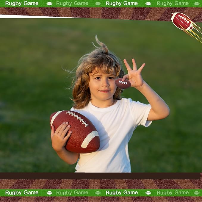 Blulu 50 Pack Mini Football Bulk 2.17" Foam Football Party Favor Sports Stress Ball Small Foam Ball for Back to School Homecoming Game Team Birthday Party Bag Gift Filler