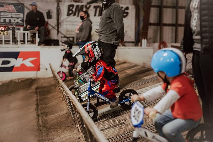 Strider 12” Sport Bike - No Pedal Balance Bicycle for Kids 1 to 4 Years - Includes Safety Pad, Padded Seat, Mini Grips & Flat-Free Tires - Tool-Free Assembly & Adjustments