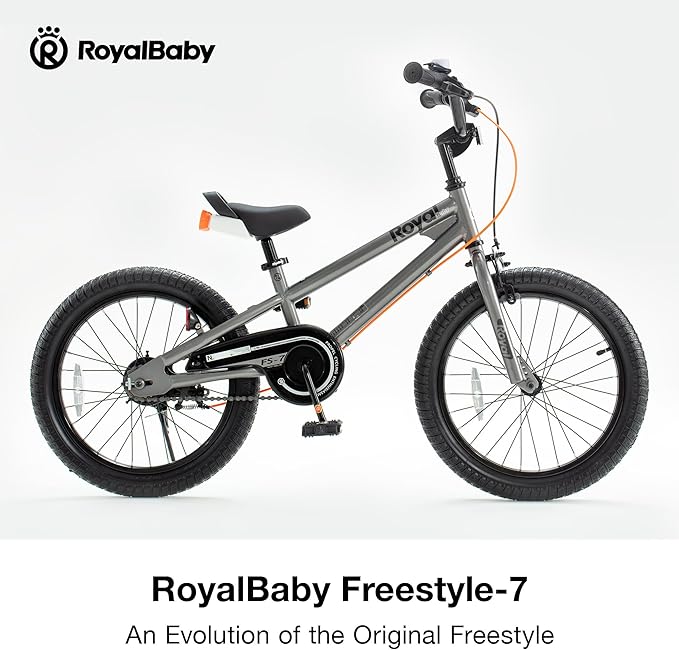 RoyalBaby Kids Bike EZ Balance to Pedal Dual Handbrake Toddlers Boys Girls Bicycle 12-20 Inch for Age 3-10 Years