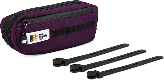Bike Frame Bag – Waterproof Zippers and Water-Resistant Fabric, Dual Storage Compartments, Adjustable Straps – Fits All Frame Sizes, Perfect for Cycling, Commuting, and Adventure Rides (Purple)