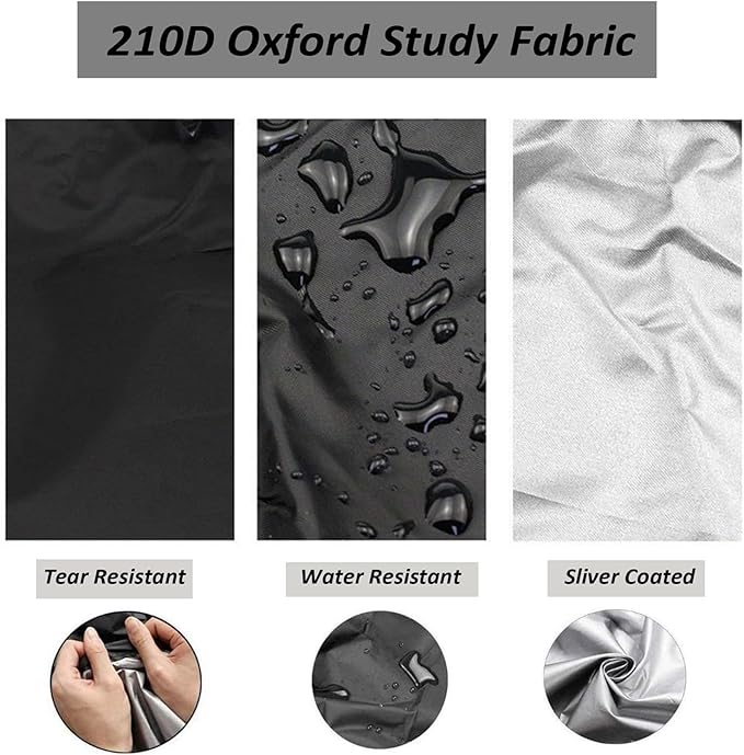 Exercise Bike Cover, Upright Cycling Protective Cover Stationary Bike Cover for Indoor & Outdoor, Dustproof Waterproof Fitness Bicycle Cover with Drawstring, Black, 56x49x23 In