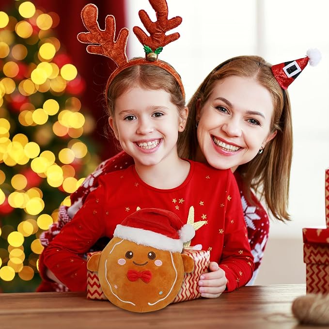 Christmas Plush Toys, Christmas Stuffed Animal Gingerbread Man,Cute Plushies Gift for Boys Girls Kids
