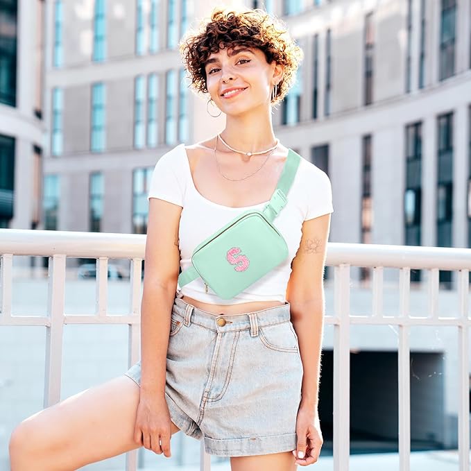 Birthday Gifts for Girls Teens Kids, Cute Gifts for Daughter Her Sister,Teen Girl Essentials,Travel Essentials,Waist Pack Belt Bag Crossbody Bags Fanny Packs Teen Trendy Stuff (Green,S)