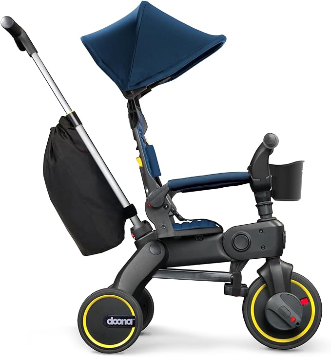 Doona Liki Trike S3, Royal Blue - 5-in-1 Compact, Foldable Tricycle - Suitable for Toddlers 10 to 36 Months