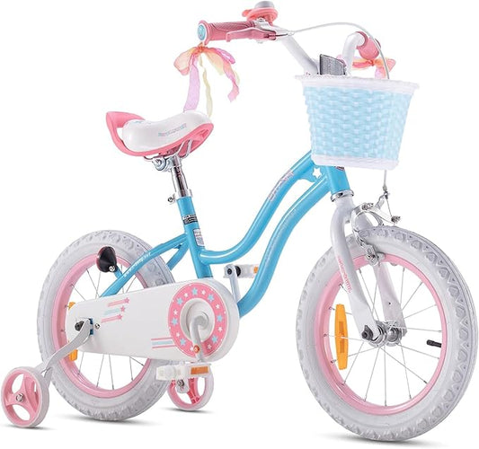 RoyalBaby Girls Bike Classic & EZ Kids Bike, Balance and Pedal Bicycle, 12 14 16 18 20 Inch Toddlers to Big Kids 3-10 Years