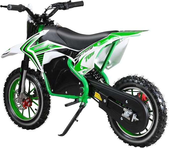 Electric Dirt Bike for Kids Teens Adults, 350W Mid-Drive Motor and 15.5MPH Electric Motorcycle with 36V/7.5AH Battery Ebike, Full Suspensions Mountain Off-Road E Bike, Hydraulic Brakes