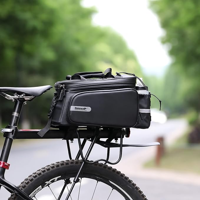Bike Trunk Bag Bike Pannier Bag Bike Rack Bag Rear Seat Bag Handbag for Bicycle Cargo Rack Saddle Bag Luggage Bag Bicycle Commuter Bag Shoulder Bag