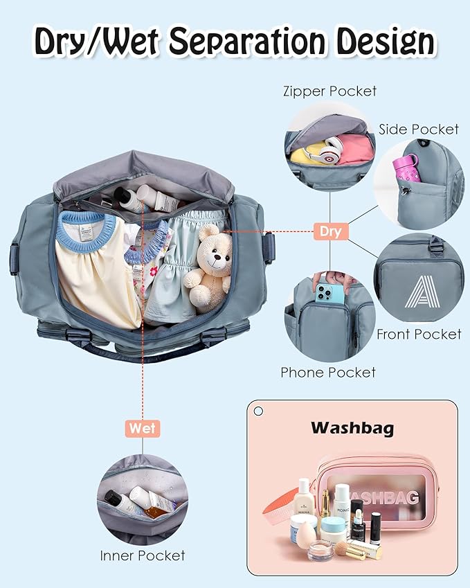 Gifts for Daughter, Initial Travel Duffle Bag, Sports Bag, Personalized Weekender Bag with Shoulder Strap, Monogram Overnight Bag, Gift for Friend Sister Women gifts