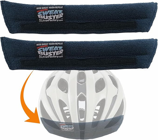 Bike Helmet Sweatband – Stops Sweat Dripping, Keeps You Cooler, Premium Comfort, Simple Helmet Integration & Quick Removal for Washing. Mountain Biking, Road Biking or Any Cycling.