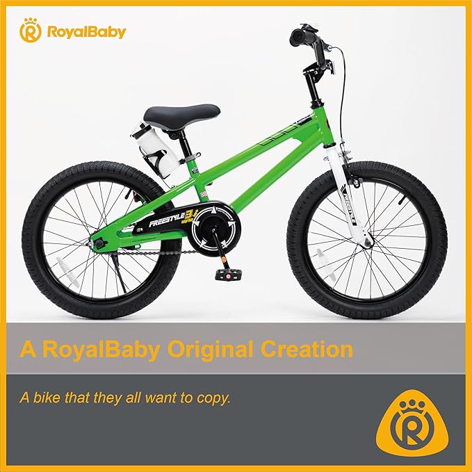 RoyalBaby Kids Bike EZ Freestyle Training Free Balance to Pedal Easy Learning Bicycle, 12-18 Inch for Toddlers to Big Kids