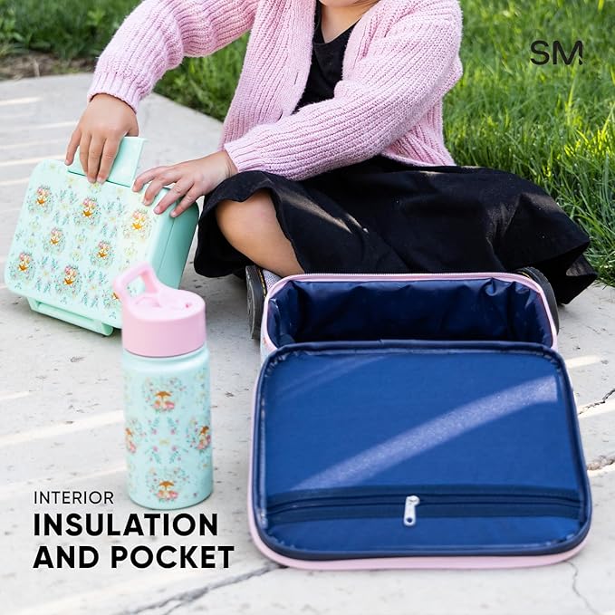 Simple Modern Disney Kids Lunch Box for School | Reusable Insulated Lunch Bag for Toddler, Girl, and Boy | Meal Containers with Exterior & Interior Pockets | Hadley Collection | Encanto