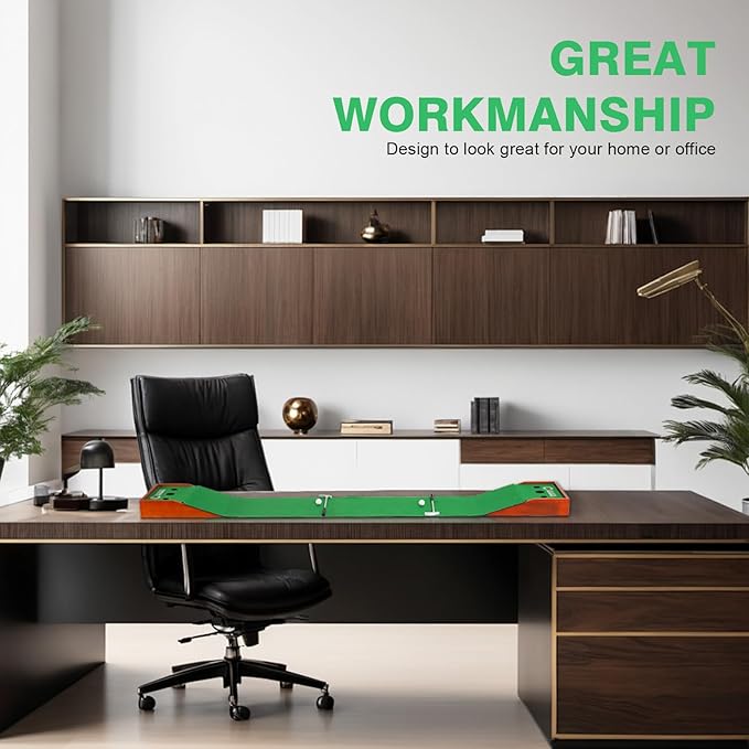 Golf Desktop Tabletop Putting Game Fun Office Desk Golf Christmas Stocking Stuffers, Golf Gift for Dad Husband Boyfriend Coworkers Executive Man Golfers Table Desk Top Golf Game for Adults