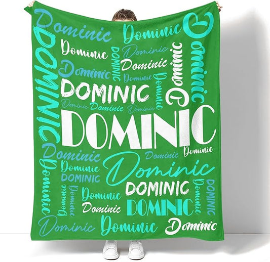 Dr.TOUGH Personalized Name Blanket Personalized Blanket for Adult Kids Flannel Customized Personalized Blankets and Throws