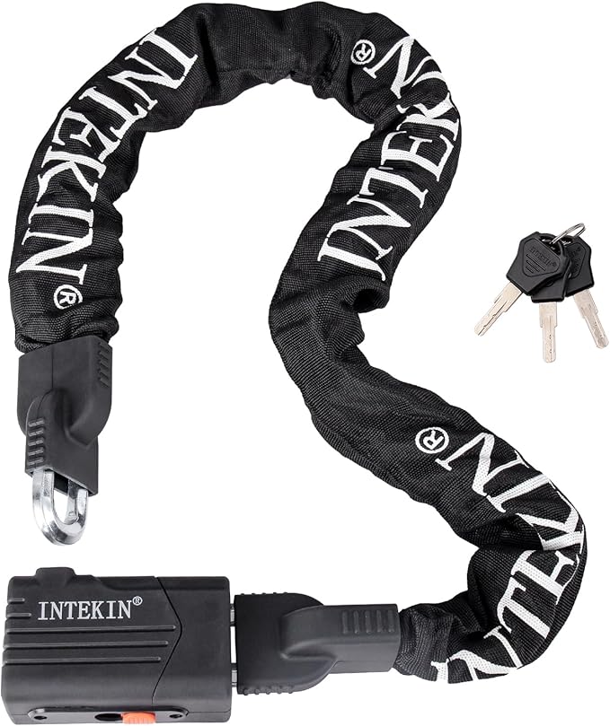 Bike Chain Lock 3FT/4FT/5FT Heavy Duty Bike Lock Anti-Theft Bicycle Chain Lock 8mm/10mm Thicker Bicycle Lock Chain Bike Lock with 3 Keys for Bike, Motorcycle