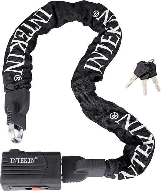 Bike Chain Lock 3FT/4FT/5FT Heavy Duty Bike Lock Anti-Theft Bicycle Chain Lock 8mm/10mm Thicker Bicycle Lock Chain Bike Lock with 3 Keys for Bike, Motorcycle