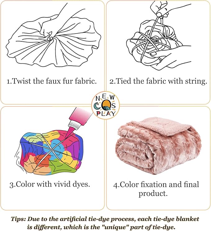 NEWCOSPLAY Super Soft Faux Fur Blanket Twin Size Dusty Pink Sherpa Fuzzy Plush Warm Blanket for Sofa Bed (Dusty Pink, Twin(60"x80"))