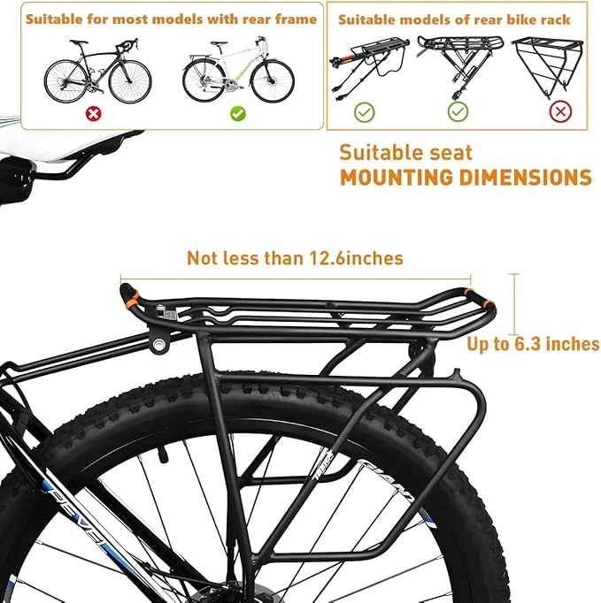 ZHOUWHJJ Bicycle Rear Seat Cushion Armrest Footrest Set, Kid Child Carrier Bicycle Baby Seat, Including Cushion and Backrest, Armrest Handrail, Footrests, Bell, Black