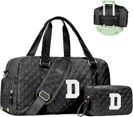 Girls Birthday Gifts, Travel Duffel Bag, Personalized Weekender Bag, Monogram Overnight Bag Gift for Grandmother, Birthday Gifts Personalized Gifts Bridesmaid Gifts, Mom Gifts
