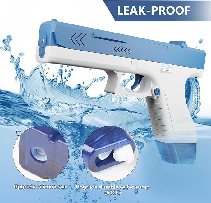 2 Packs of Electric Water Guns for Children's Summer Gifts, Lady Bug Toys for Children - Outdoor Water Guns for Swimming Pools and Beaches, with 4 Water Tanks (Electric)