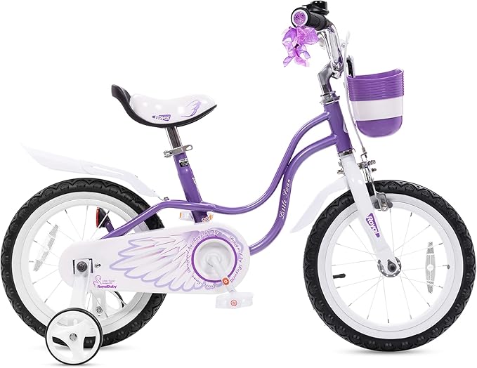 Royalbaby Princess Girls Kids Bike 12 14 16 18 20 Inch Children Bicycle with Basket for Age 3-12 Years