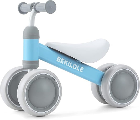 BEKILOLE Balance Bike for 1 Year Old Girl&Boys Gifts Pre-School First Bike and 1st Birthday Gifts - Train Your Baby from Standing to Running | Ideal One Year Old Toys (Sky Blue)