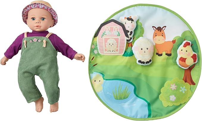 Madame Alexander 14-Inch Sweet Smiles Baby Doll, Tummy Time
