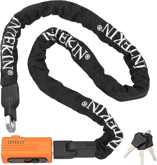 Bike Chain Lock 3FT/4FT/5FT Heavy Duty Bike Lock Anti-Theft Bicycle Chain Lock 8mm/10mm Thicker Bicycle Lock Chain Bike Lock with 3 Keys for Bike, Motorcycle