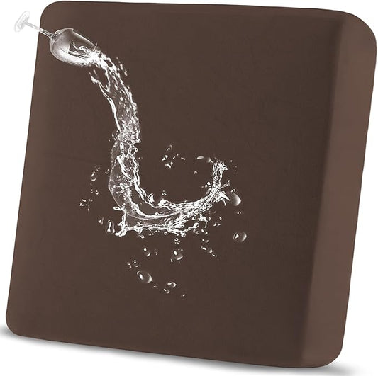 100% Waterproof Couch Cushion Covers Chair Seat Cover, Stretch Sofa Cushion Covers for Sectional Sofa, Reversible Furniture Protector Covers for Pets, Washable (Chair Cushion, Chocolate)