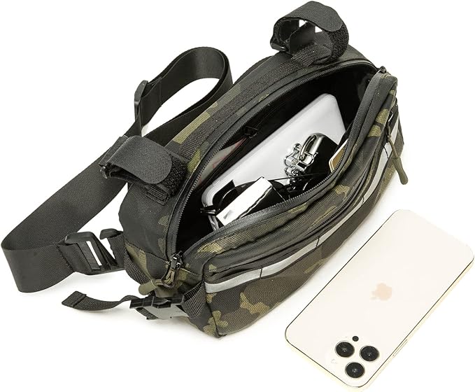 Waterproof Bike Handlebar Bag (Green Camo)