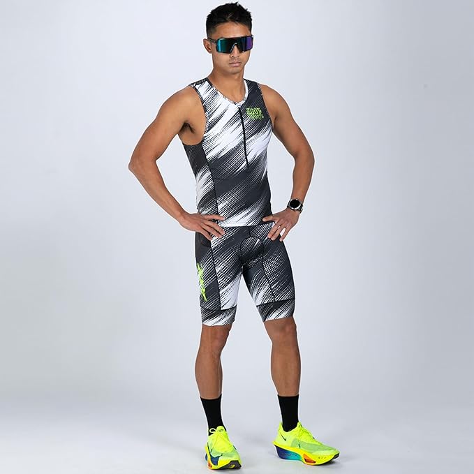 Zoot Men’s LTD 9-Inch Triathlon Shorts, Endurance Cycle Padded Shorts, for Swim, Bike, Run with Quick Drying UPF 50 + Fabric