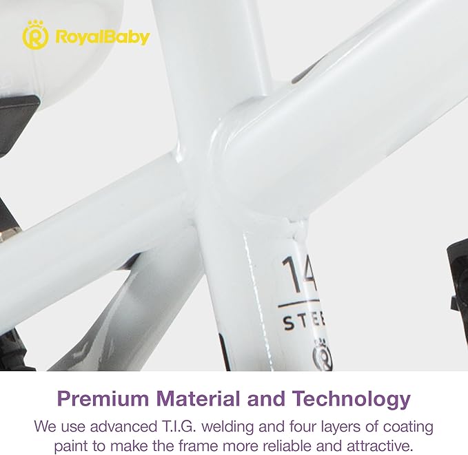 RoyalBaby Kids Bike EZ Balance to Pedal Dual Handbrake Toddlers Boys Girls Bicycle 12-20 Inch for Age 3-10 Years