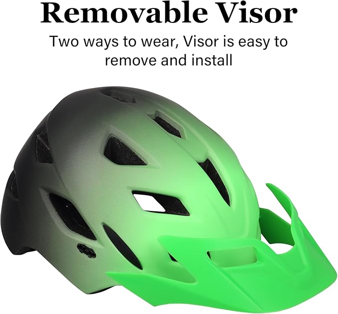 Kids Bike Helmet, Youth Toddler Boys Girls Helmets, 2 Size Adjustable for Ages 2-3-5-8-14 Years, Child Helmet with Visor and LED Light, Lightweight Multi-Sport Bicycle Scooter Cycling Helmets