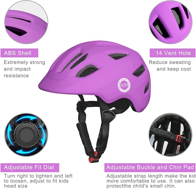 XJD Toddler Helmet Kids Bike Helmet for Infant/Baby Multi-Sport Adjustable Skateboard for Kids Boys Girls Lightweight for Age 1 and Older