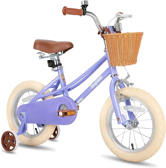 JOYSTAR Girls Bike for 2-12 Years Old Toddlers and Kids, 12" 14" 16" 18“ Retro Style Kids Bike with Training Wheels, 20 Inch Children Bicycle with Kickstand