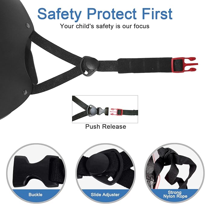 BURSUN Kids Bike Helmet Ventilation & Adjustable Toddler Helmet for Ages 2-14 Kids Boys Girls Multi-Sport Helmet for Skateboard Roller Skateing Bicycle Scooter blance Bike