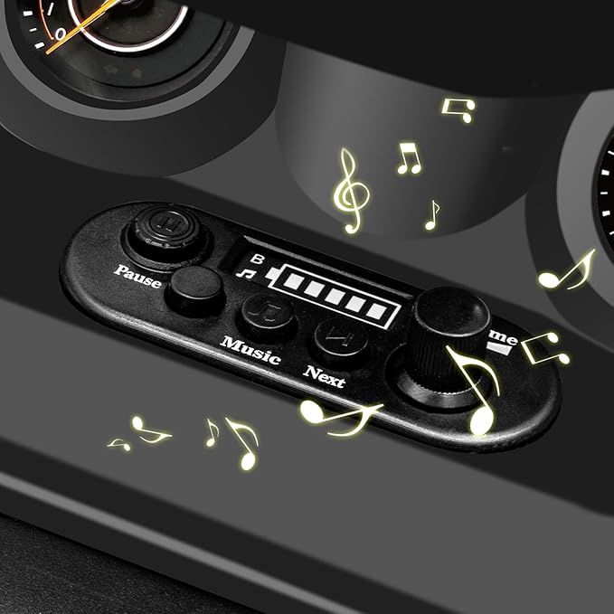 6V Ride On Car for Toddlers, Electric Car with Music, Horn, Pedal, for Ages 18–30 Months, Black