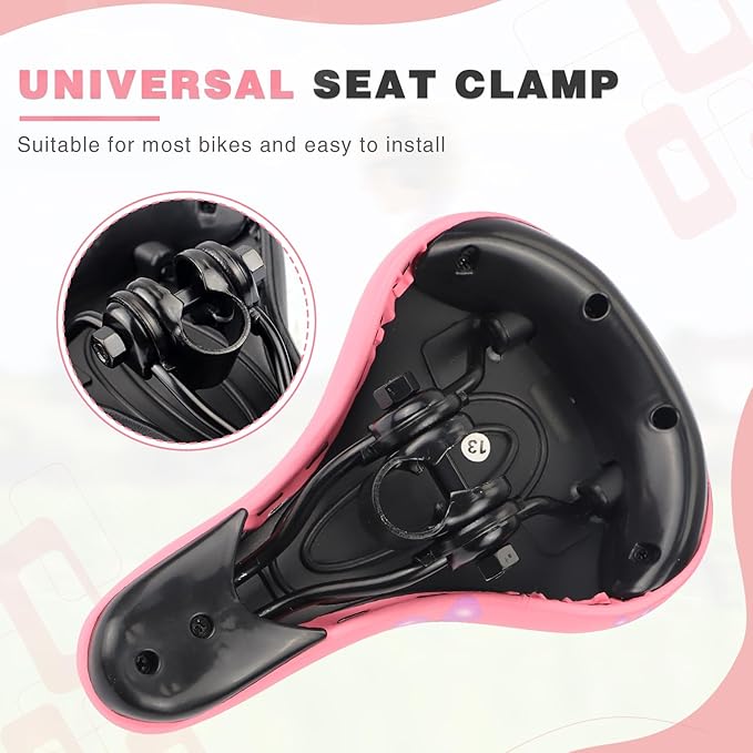 WEEROCK Kids Bike Seat, Child Bike Seats for 14" 16" 18" 20" 24" Kid Bicycle, Kids Bike Replacement Saddle for Boys Girls Bicycles