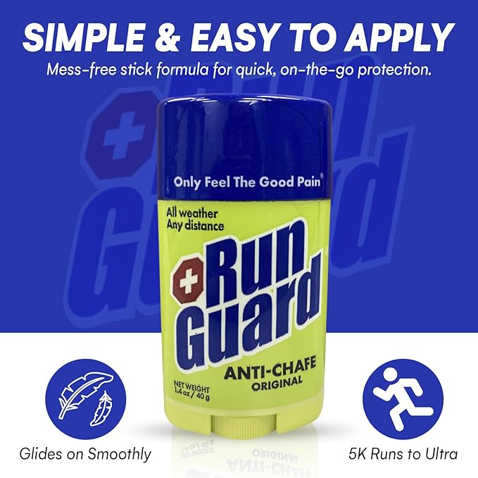 Original Anti-Chafing Balm - Highly Effective USA Made Chafe Stick for Runners & Athletes - Sweat & Water-Resistant Formula - Sports Running Anti Chafe Soothing Balm Stick - 40g
