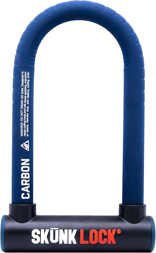 Carbon Angle Grinder Resistant Deterrent U Lock for Bike Motorcycle Patented Blade Destroying Multi Material Anti Grinder Technology