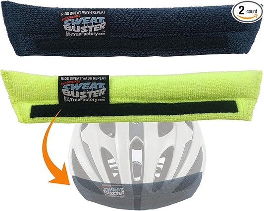 Bike Helmet Sweatband – Stops Sweat Dripping, Keeps You Cooler, Premium Comfort, Simple Helmet Integration & Quick Removal for Washing. Mountain Biking, Road Biking or Any Cycling.