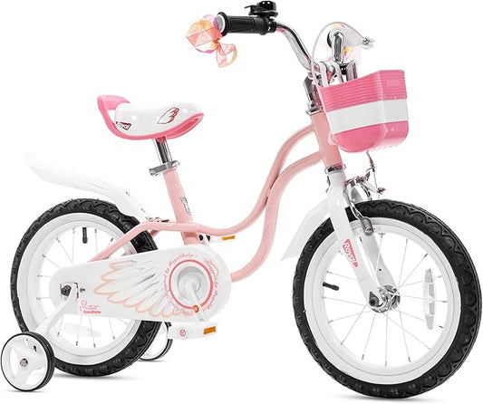 Royalbaby Princess Girls Kids Bike 12 14 16 18 20 Inch Children Bicycle with Basket for Age 3-12 Years
